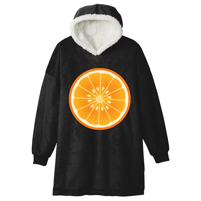 Big Orange Sliced Costume Cute Easy Fruit Halloween Gift Hooded Wearable Blanket