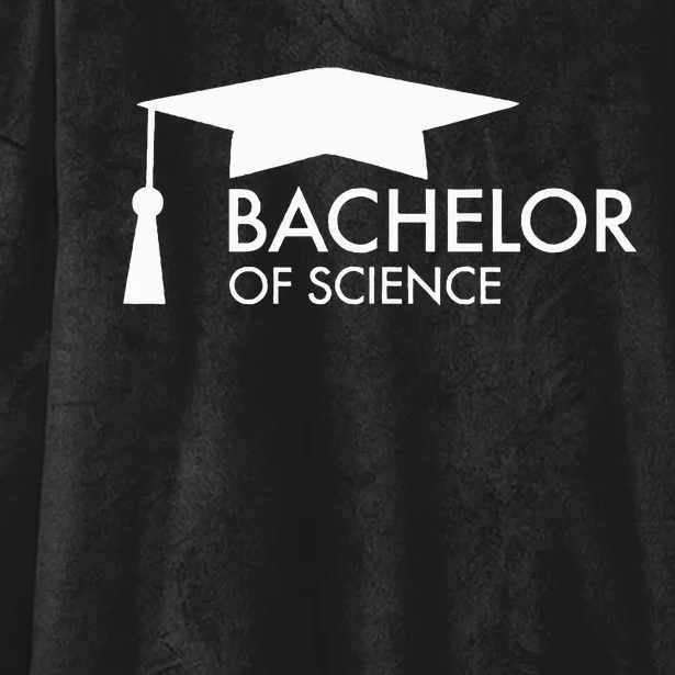 Bachelor Of Science Graduates Hooded Wearable Blanket