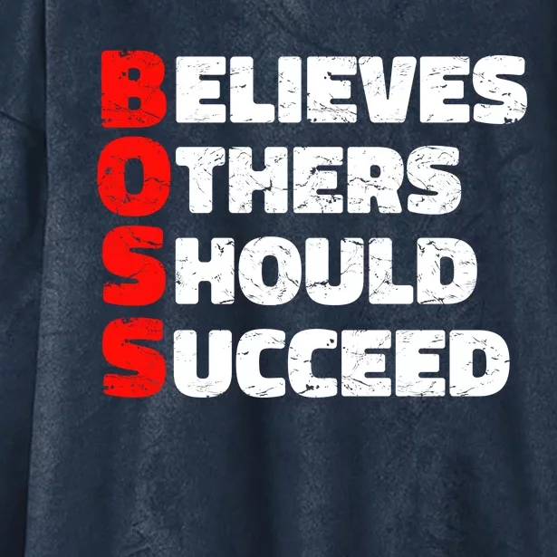 Boss Motivational Hooded Wearable Blanket