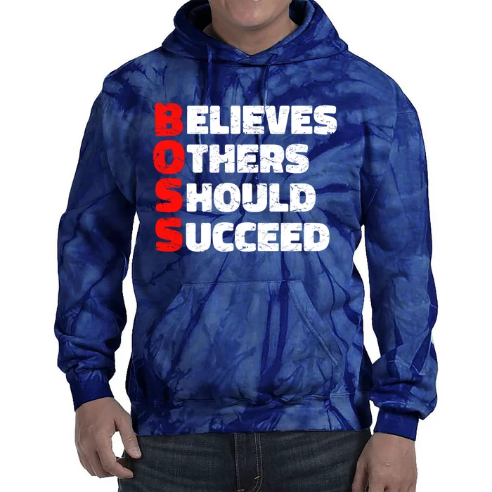 Boss Motivational Tie Dye Hoodie