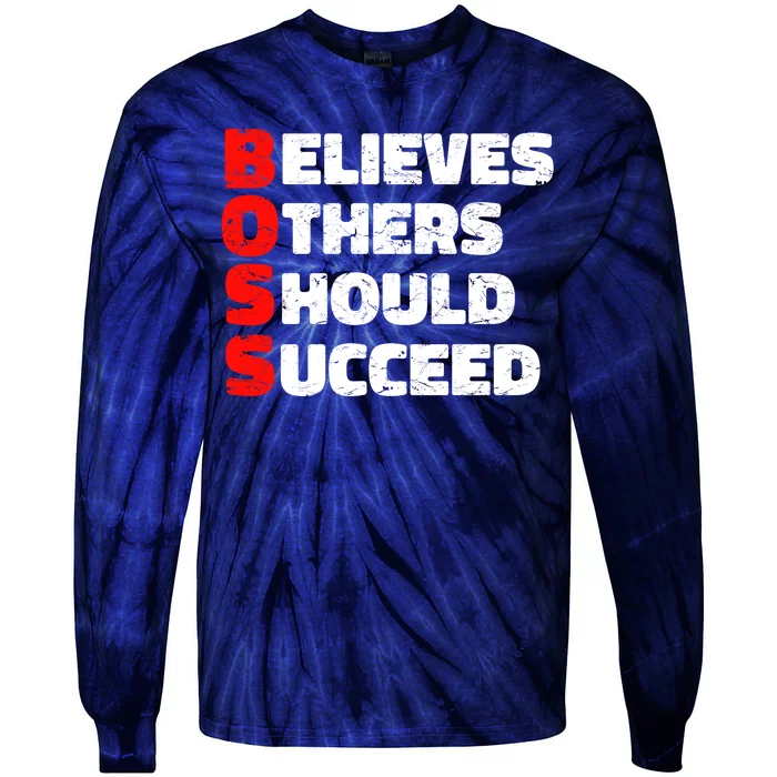 Boss Motivational Tie-Dye Long Sleeve Shirt