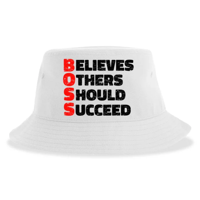 Boss Motivational Sustainable Bucket Hat