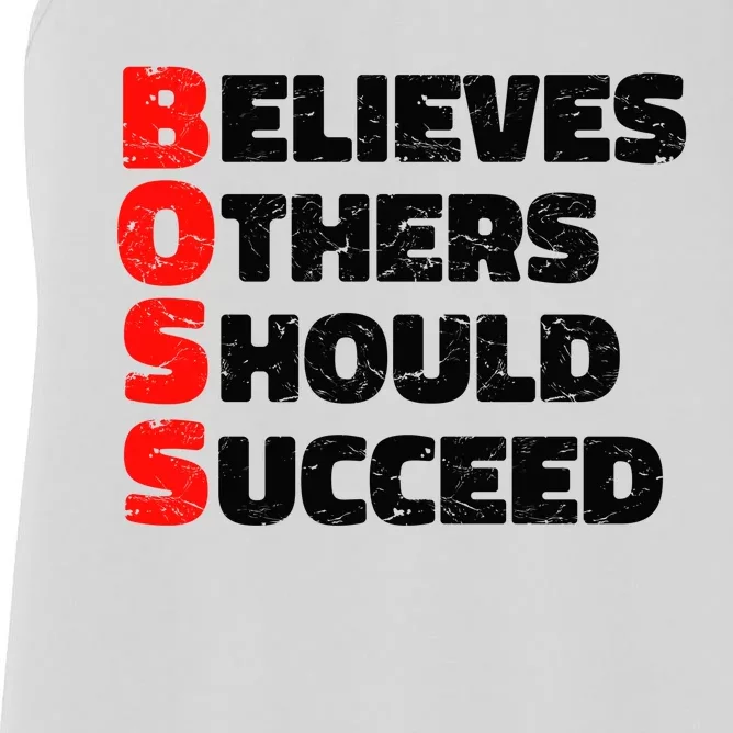 Boss Motivational Women's Racerback Tank