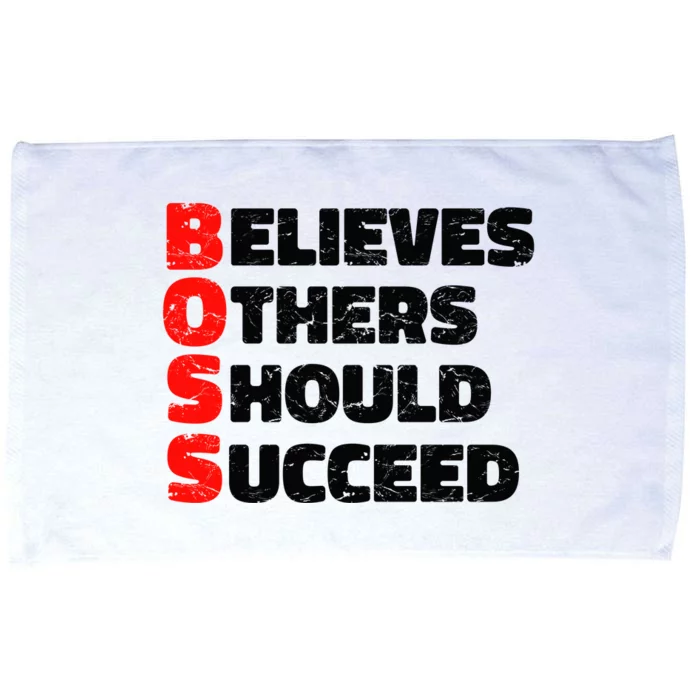 Boss Motivational Microfiber Hand Towel