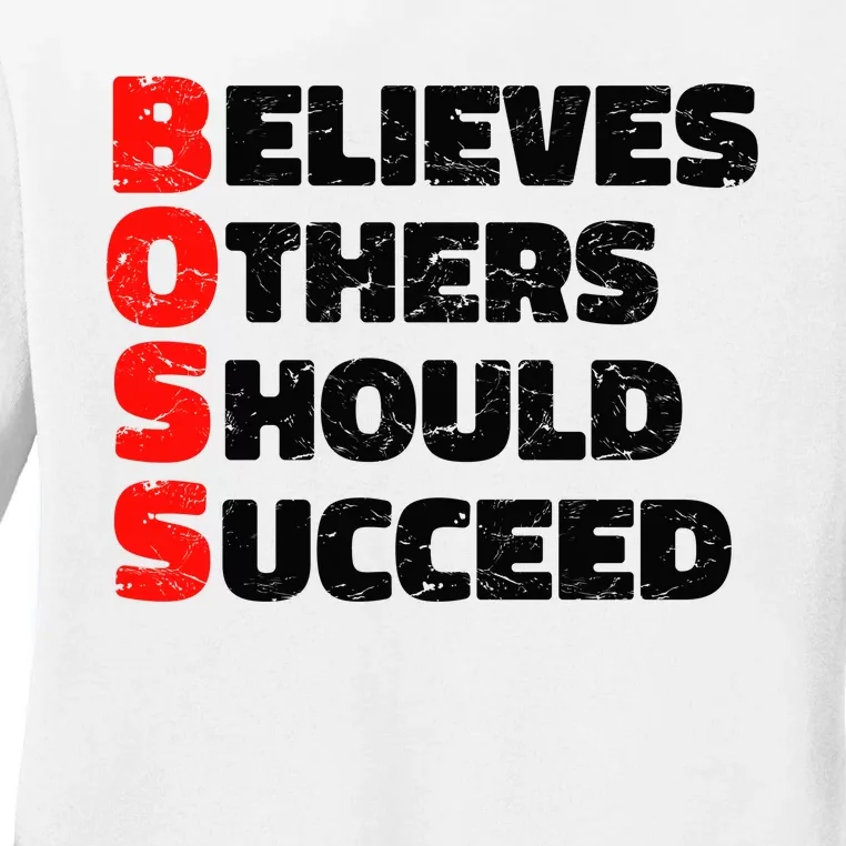 Boss Motivational Ladies Long Sleeve Shirt