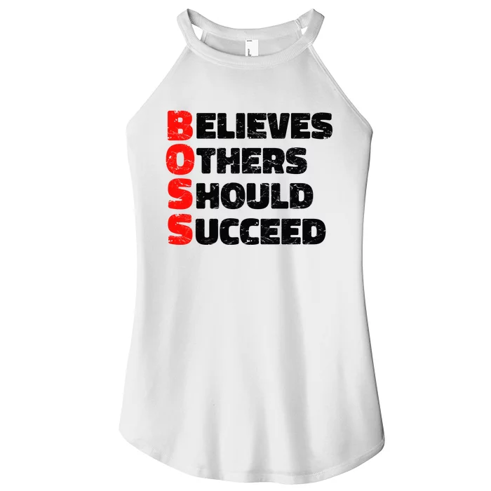 Boss Motivational Women’s Perfect Tri Rocker Tank