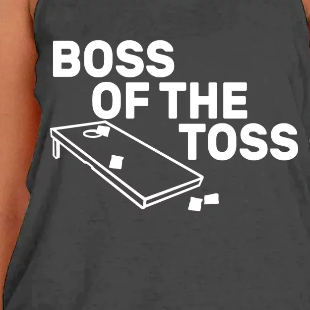 Boss Of The Toss Women's Knotted Racerback Tank