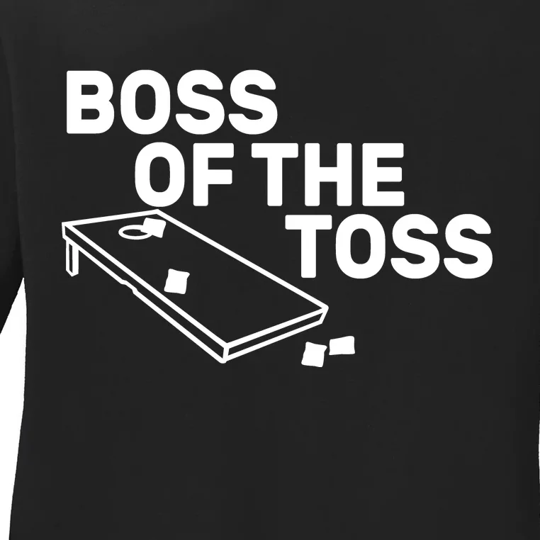 Boss Of The Toss Ladies Long Sleeve Shirt