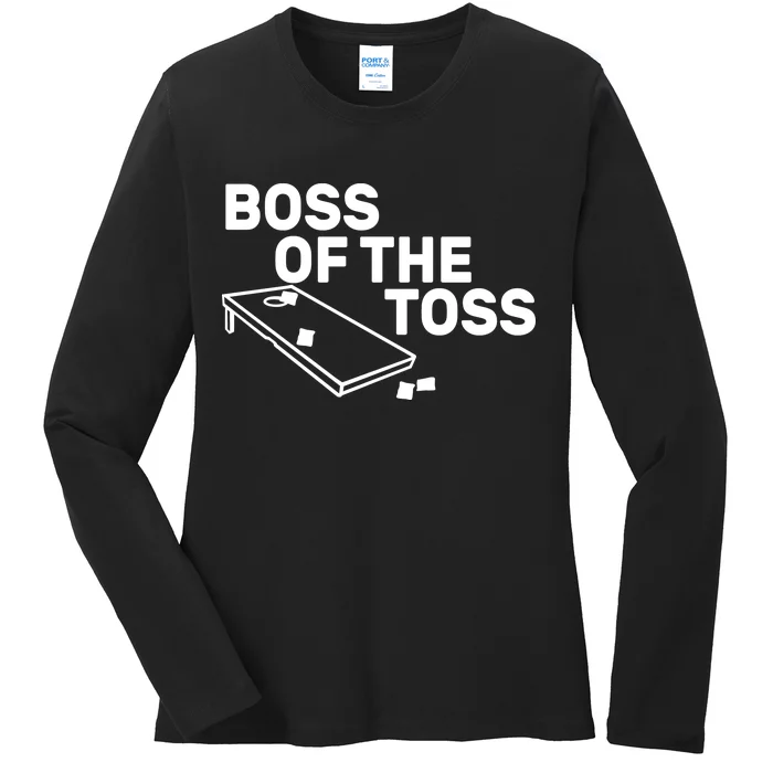 Boss Of The Toss Ladies Long Sleeve Shirt