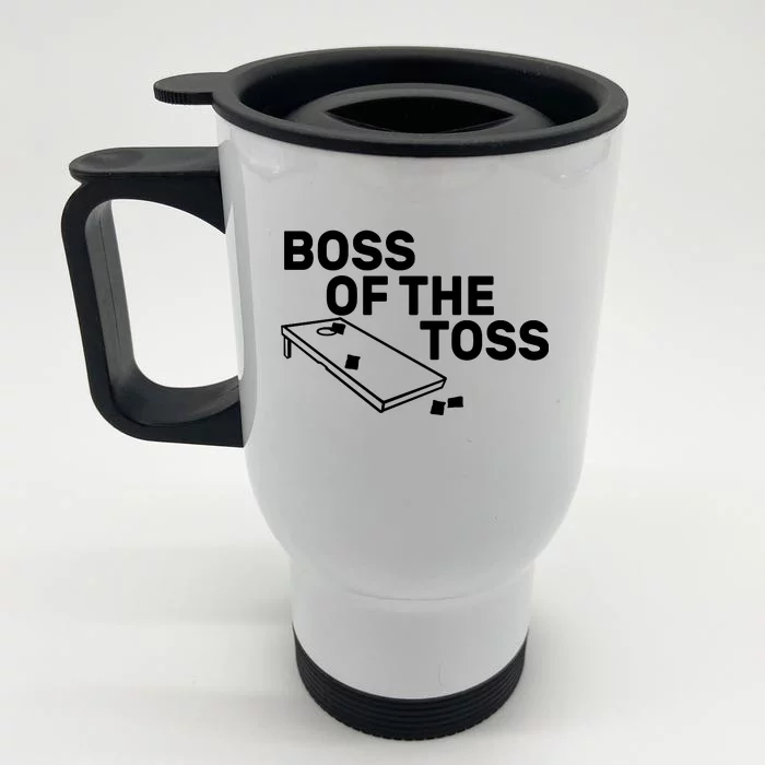 Boss Of The Toss Front & Back Stainless Steel Travel Mug