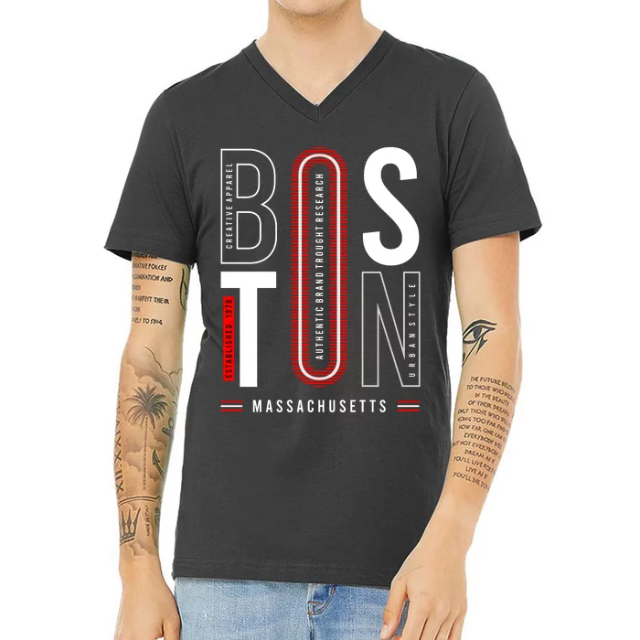 Boston V-Neck T-Shirt