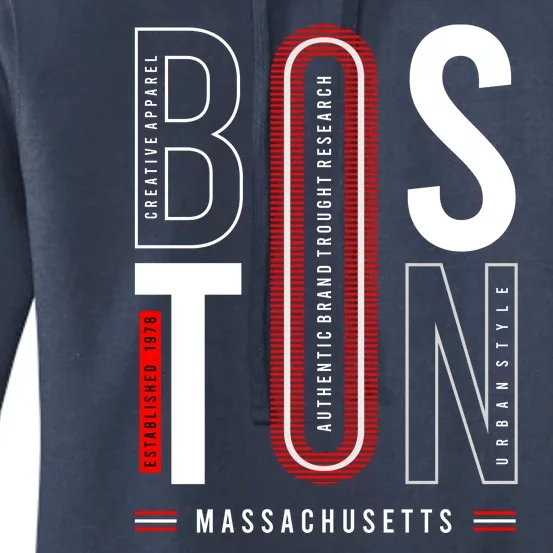 Boston Women's Pullover Hoodie