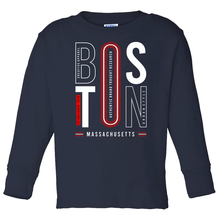 Boston Toddler Long Sleeve Shirt