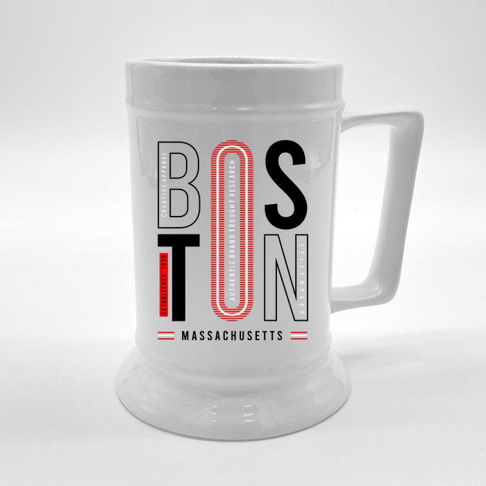 Boston Front & Back Beer Stein