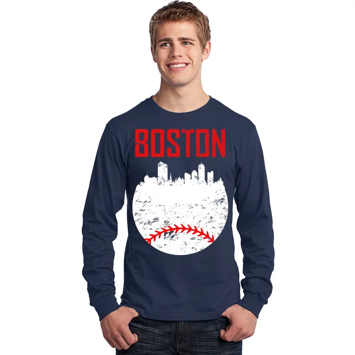 Boston Baseball City Long Sleeve Shirt