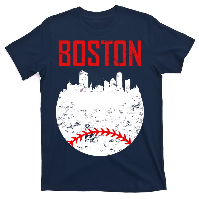 TeeShirtPalace | Boston Baseball City T-Shirt