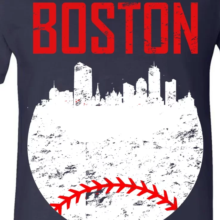 Boston Baseball City V-Neck T-Shirt