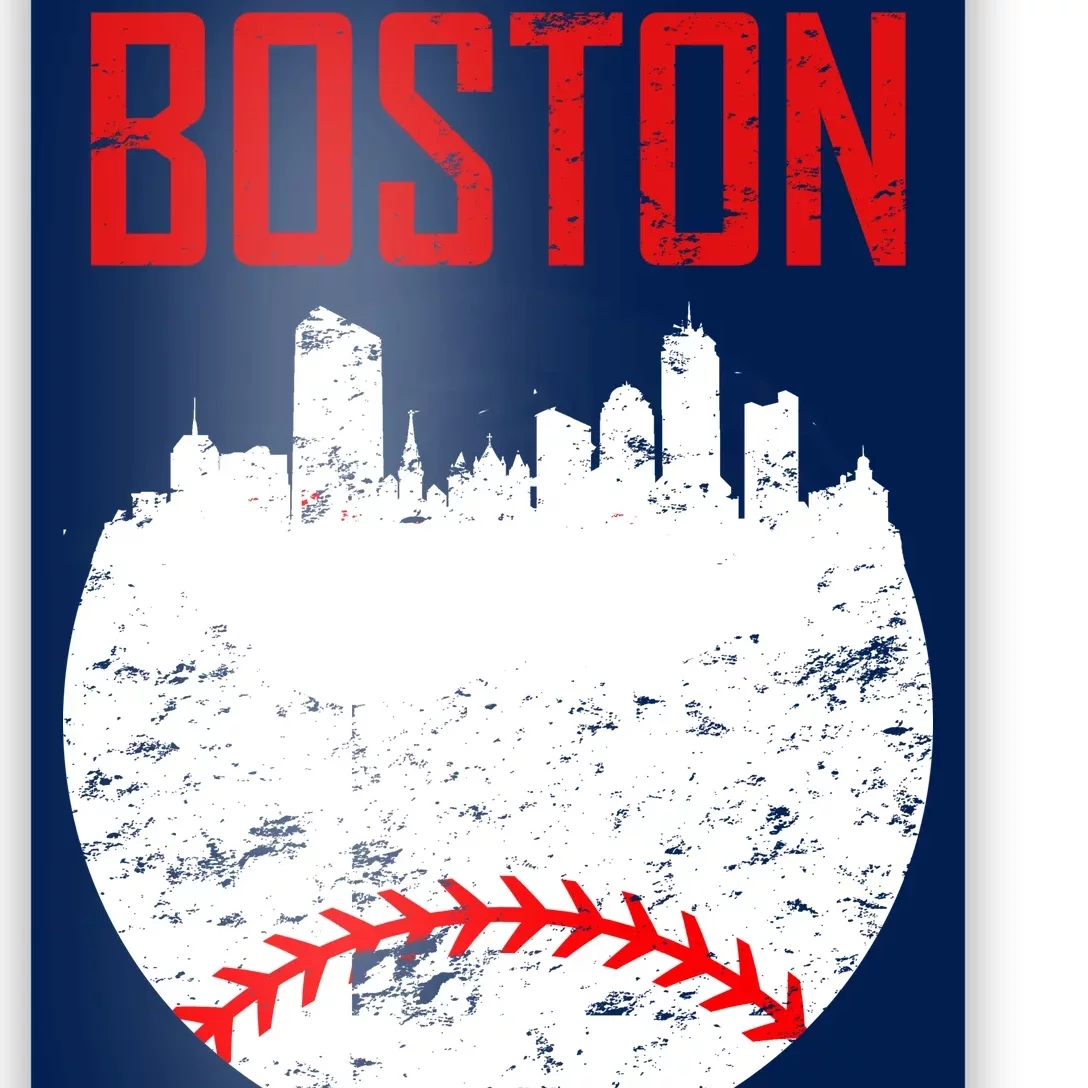 Boston Baseball City Poster