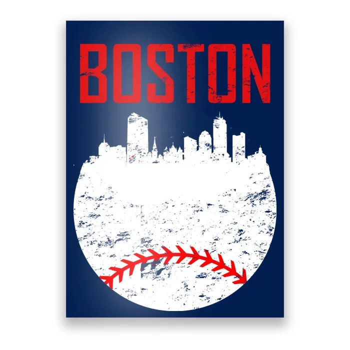 Boston Baseball City Poster