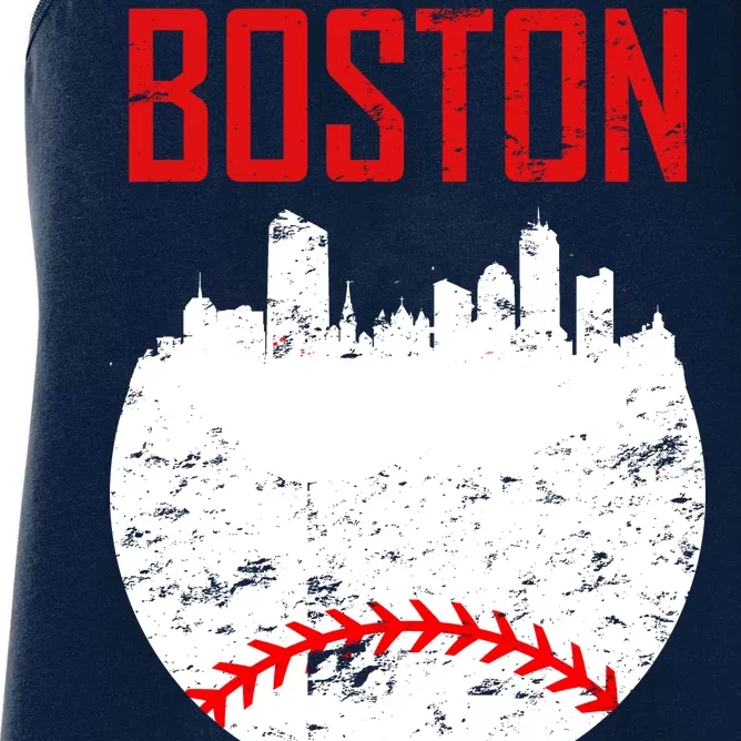 Boston Baseball City Women's Racerback Tank