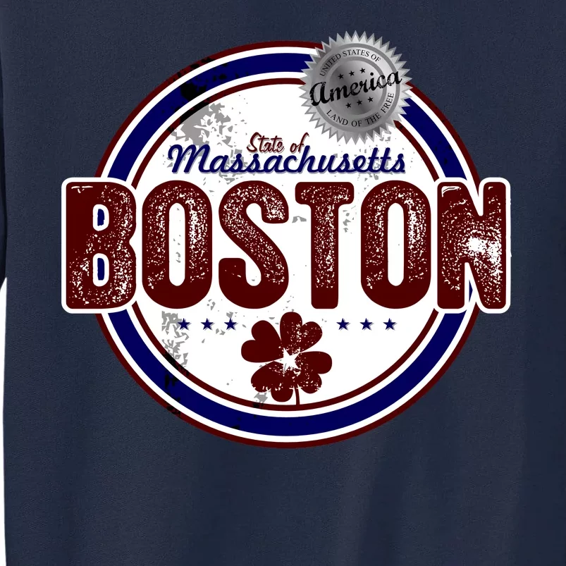 Boston Land of the Free Logo Tall Sweatshirt