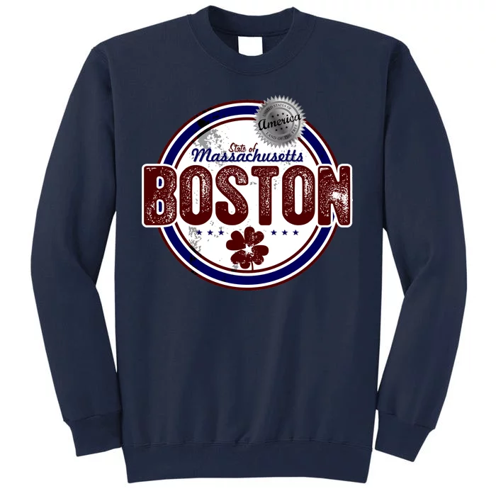 Boston Land of the Free Logo Tall Sweatshirt