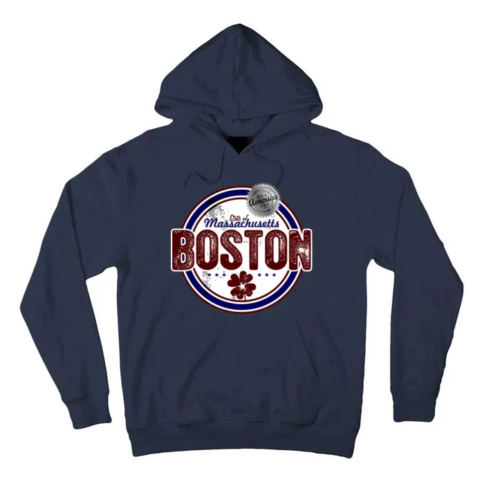 Boston Land of the Free Logo Tall Hoodie