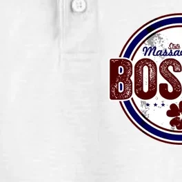 Boston Land of the Free Logo Dry Zone Grid Performance Polo