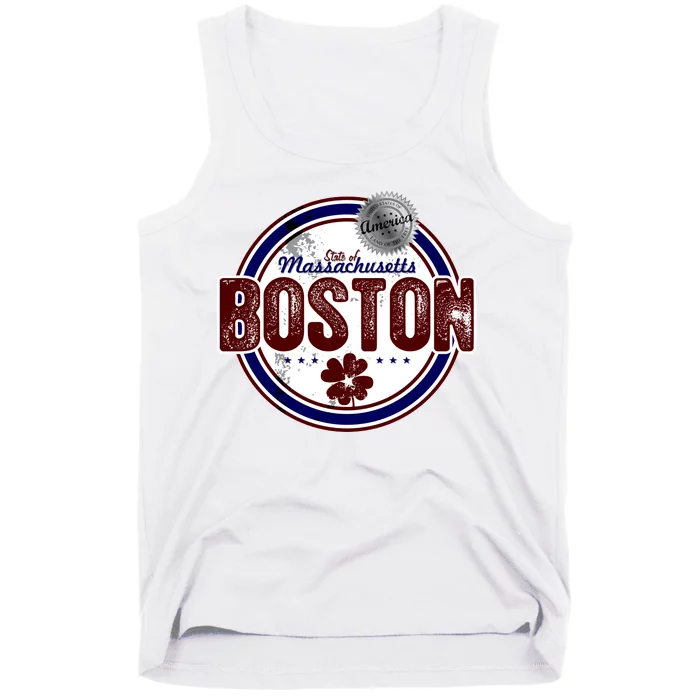 Boston Land of the Free Logo Tank Top