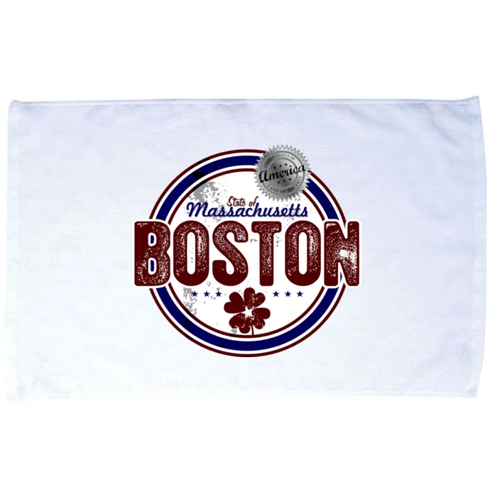 Boston Land of the Free Logo Microfiber Hand Towel