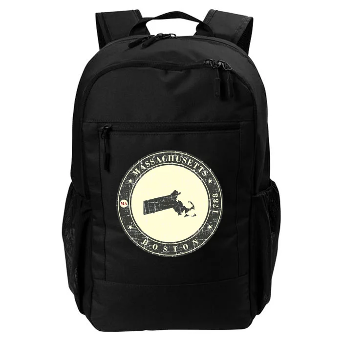 Boston Massachusetts Retro Daily Commute Backpack