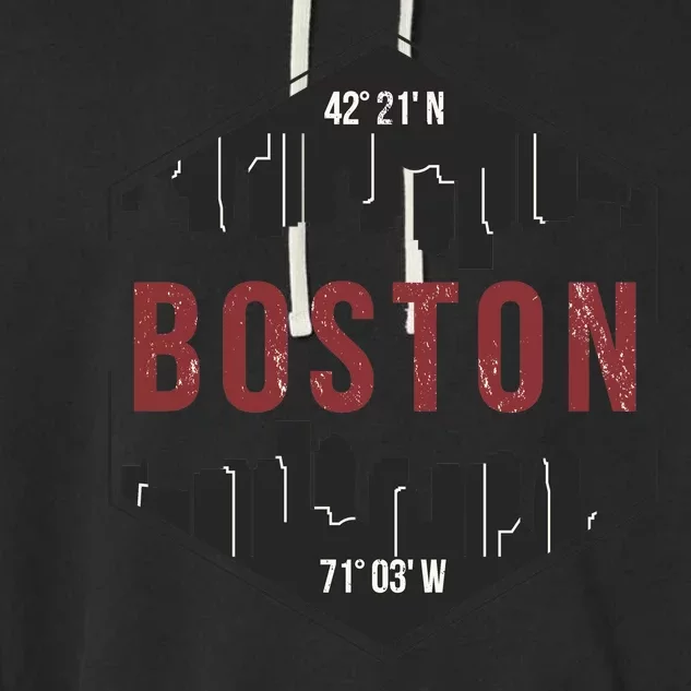 Boston Skyline Garment-Dyed Fleece Hoodie