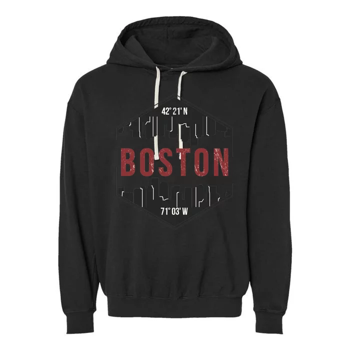 Boston Skyline Garment-Dyed Fleece Hoodie