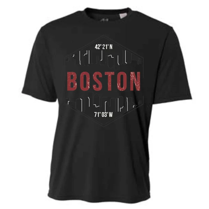 Boston Skyline Cooling Performance Crew T-Shirt