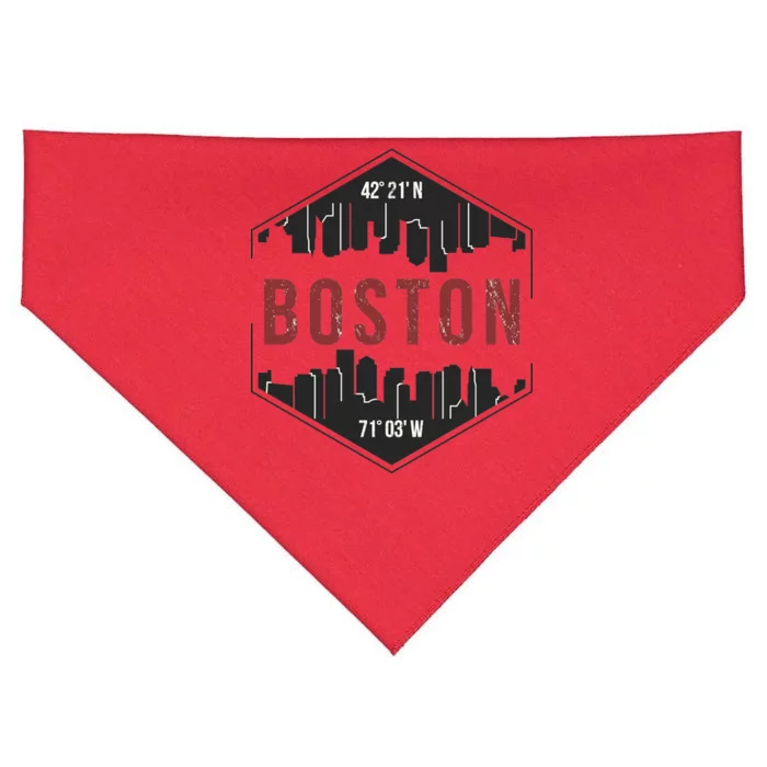 Boston Skyline USA-Made Doggie Bandana