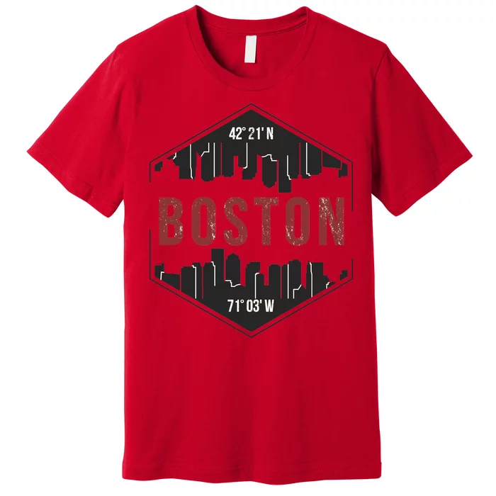 Boston Skyline Premium T-Shirt