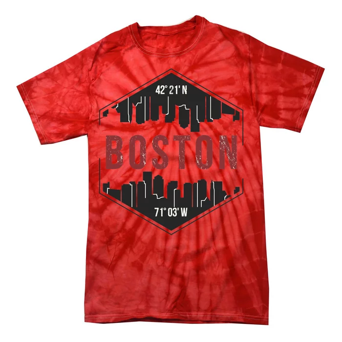 Boston Skyline Tie-Dye T-Shirt