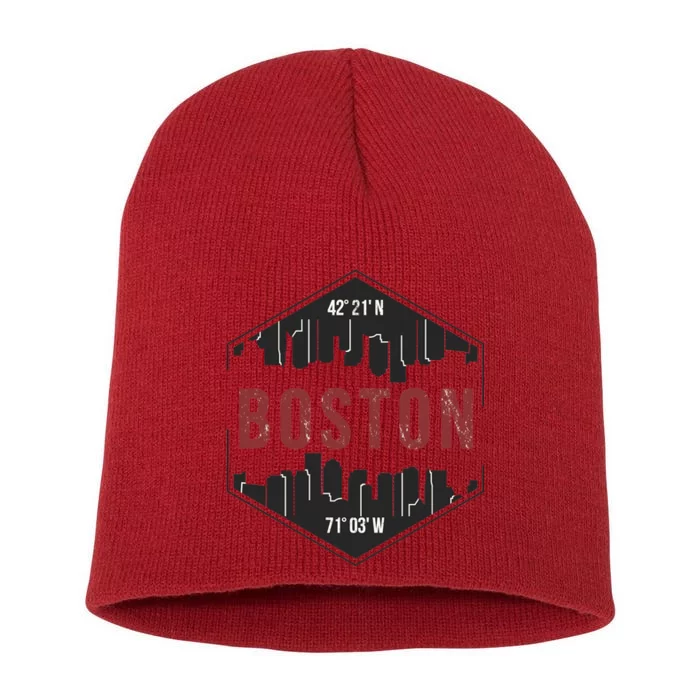 Boston Skyline Short Acrylic Beanie