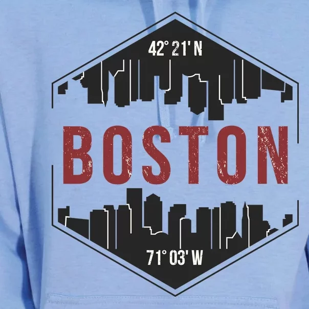 Boston Skyline Unisex Surf Hoodie