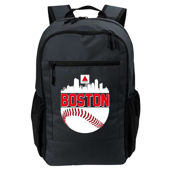 Boston Skyline Fenway Baseball Sports Logo Daily Commute Backpack