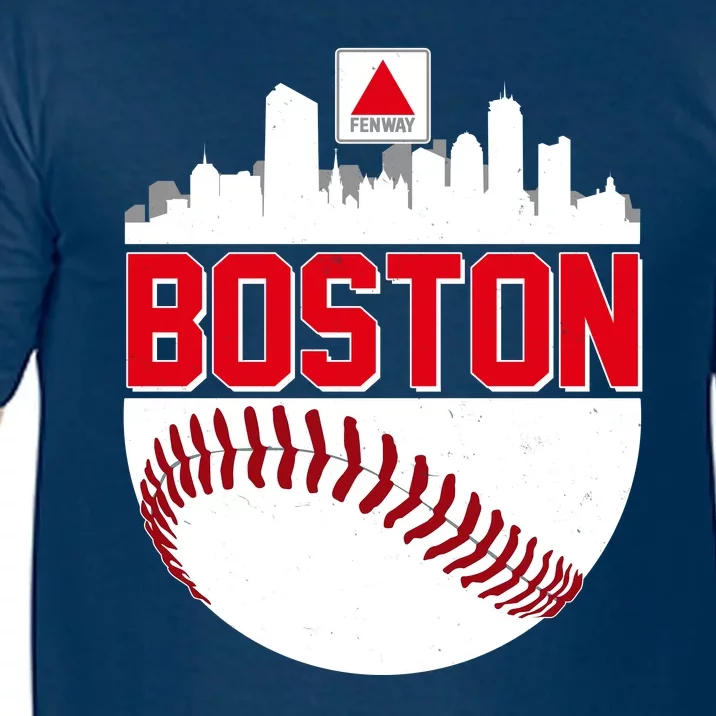 Boston Skyline Fenway Baseball Sports Logo Comfort Colors T-Shirt