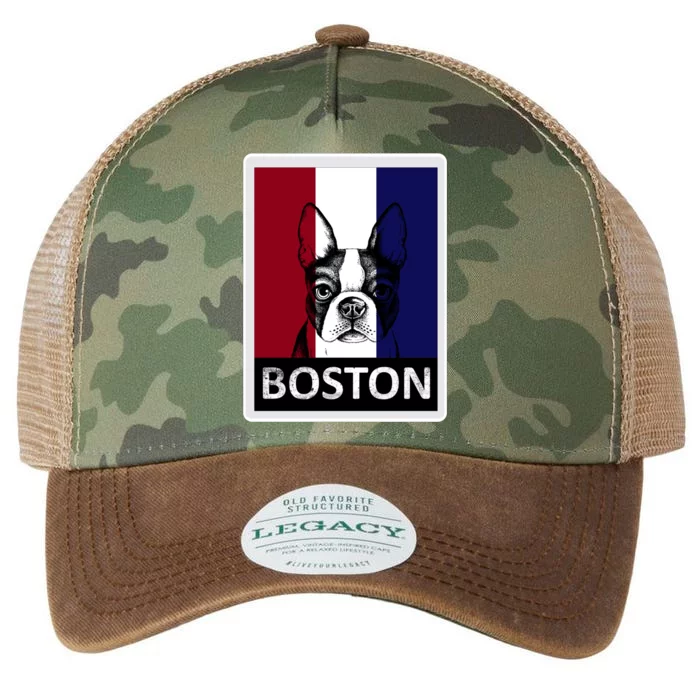 Boston Terrier Portrait Legacy Tie Dye Trucker Hat