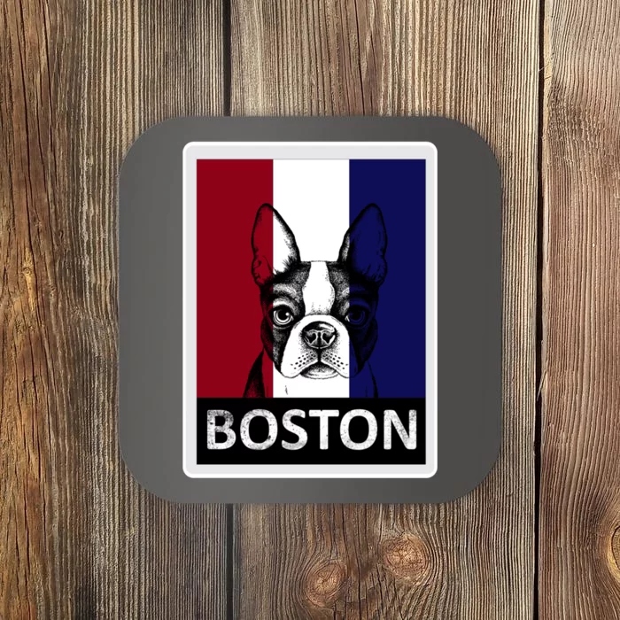 Boston Terrier Portrait Coaster