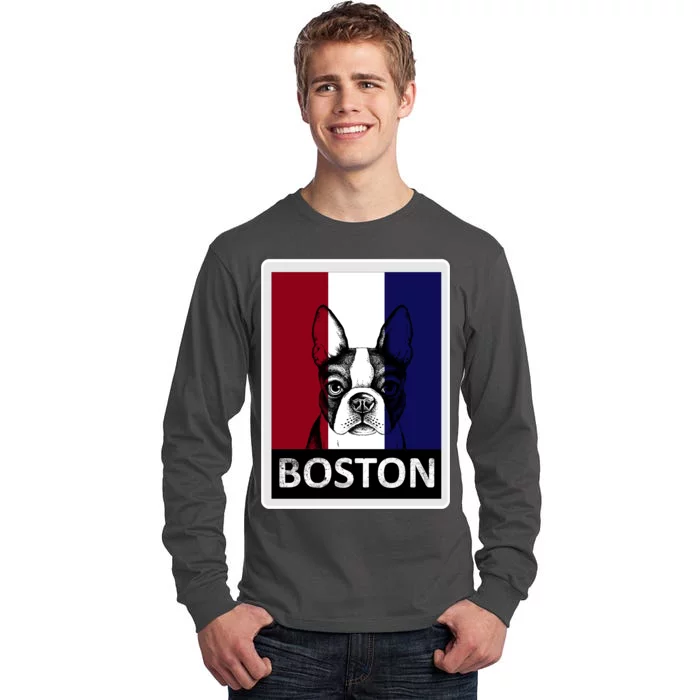 Boston Terrier Portrait Tall Long Sleeve T-Shirt