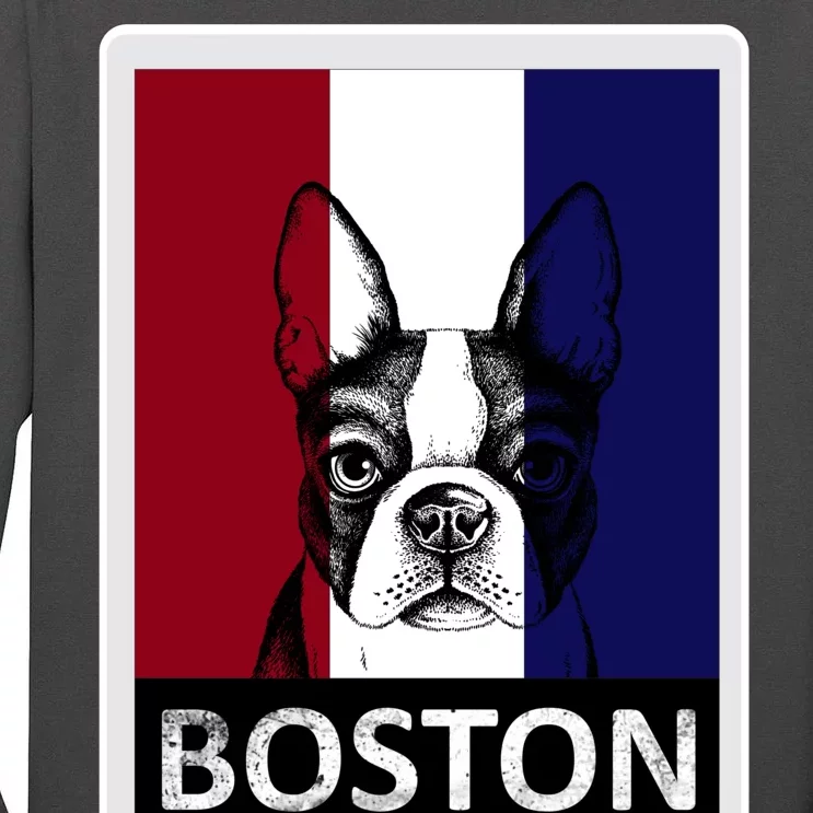 Boston Terrier Portrait Tall Long Sleeve T-Shirt