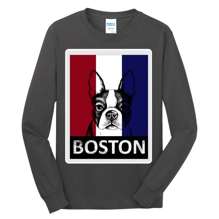 Boston Terrier Portrait Tall Long Sleeve T-Shirt