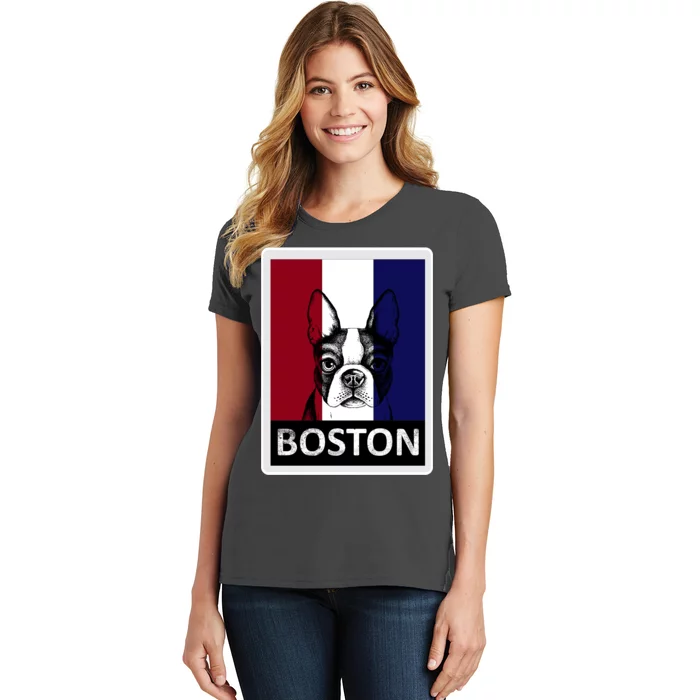 Boston Terrier Portrait Women's T-Shirt