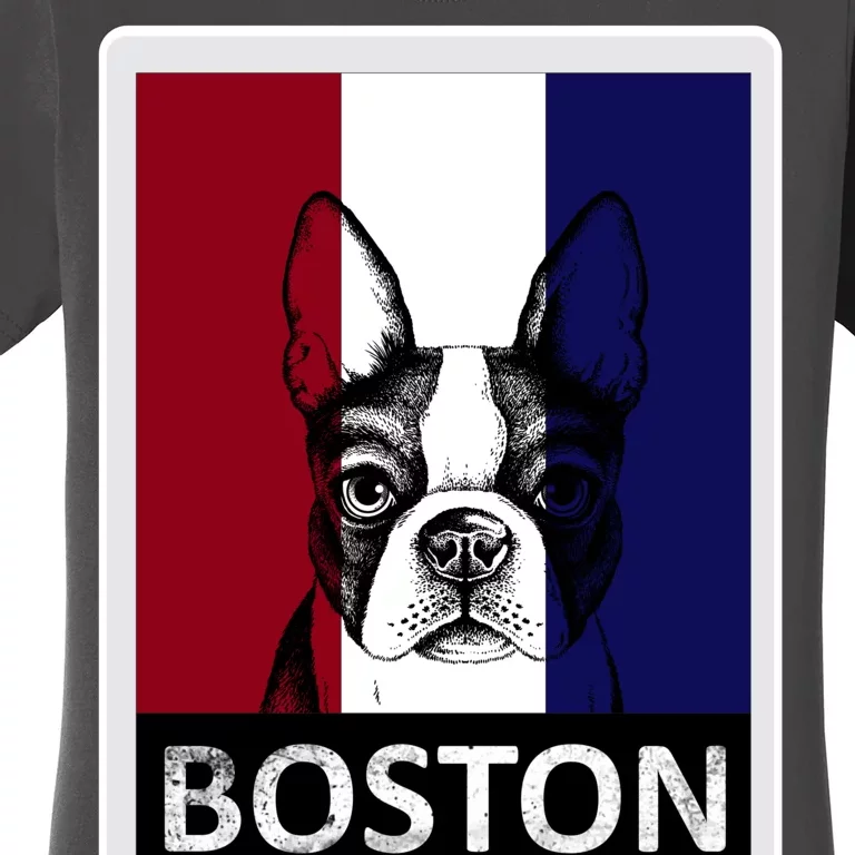 Boston Terrier Portrait Women's T-Shirt