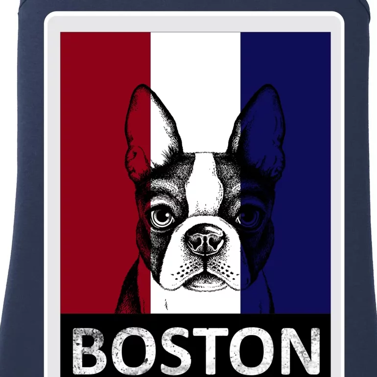 Boston Terrier Portrait Ladies Essential Tank