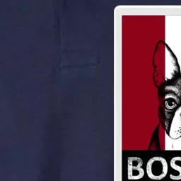 Boston Terrier Portrait Softstyle Adult Sport Polo